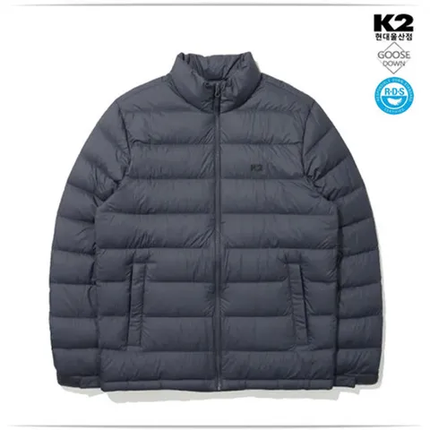 [ 현대백화점 ]K2 가을 행사 KMU245931A 남성 심플 경량 구스다운 퀄팅자켓