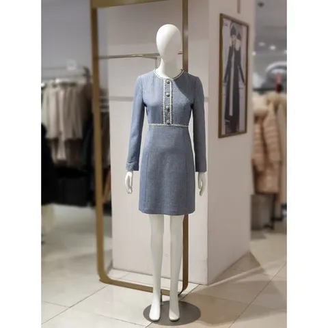 [에꼴드파리]MARIO브레이드 디테일 트위드 원피스 M06RB3YWOAM06Z