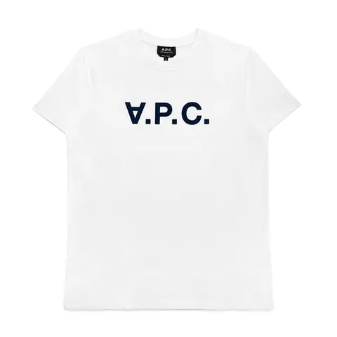 [스크레치 C] 아페쎄 COBQX H26586 IAK DARK NAVY (M) VPC 벨벳 로고 남성 반팔티