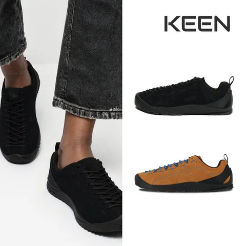 킨 재스퍼 여성 운동화 스웨이드 스니커즈 블랙/카멜 브라운 2종택1