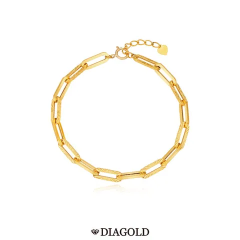 디아골드  24K 순금 듀얼 클립체인 팔찌