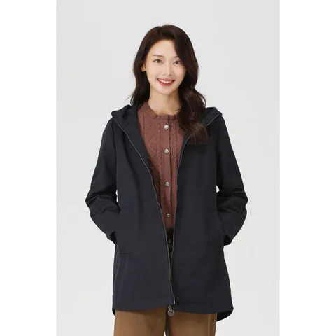 [피에이티]PAT 여성 봄 가을 니트배색후디드코트 1K61103