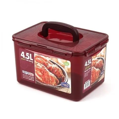 락앤락 클래식 김치통 직사각 원핸들 (4.5L) 1EA 플라스틱밀폐용기 플라스틱보관용기 반찬통 김치통 플라스틱반찬통 김치용기 김치밀폐용기
