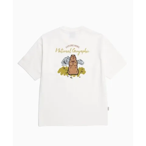 [ 현대백화점 ]내셔널지오그래픽 N253UTS040 동물 그래픽 반팔 티셔츠