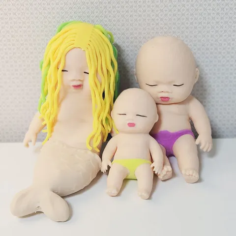 엽기 베이비 말랑이 스퀴시 모래 주물럭 스트레스볼 웃긴선물 힐링 촉감놀이