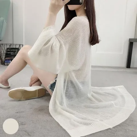 비치 가디건 여름 니트 빅사이즈 여성