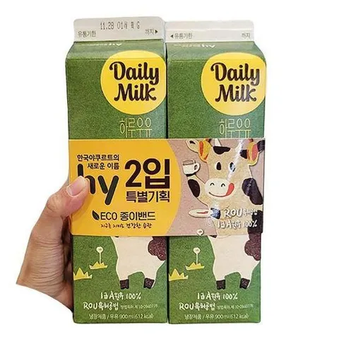 한국야쿠르트 하루우유 900ML X 2입 X 2개 a80867