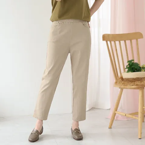 [웬디즈갤러리]윈드린 면스판 슬림배기 팬츠 / 여성 편한 데일리 SPT111