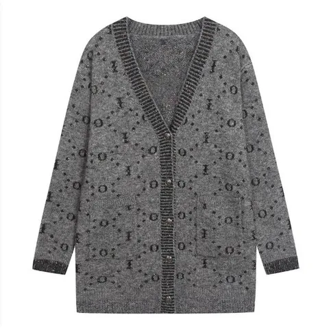 [ 롯데백화점 ][씨]스팽글 레터링 오버핏 니트 - SJCCY2977