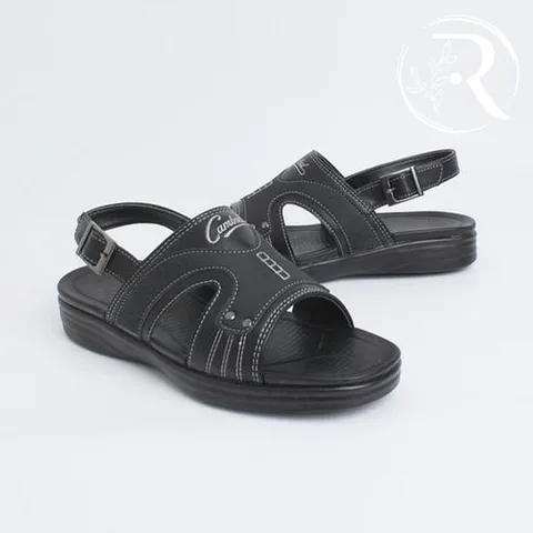 [디자이어로즈] 남자 여름 블랙 가죽샌들 정장샌들