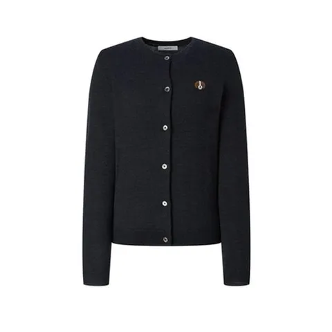 [ 현대백화점 ]헤지스레이디스 (HSSW5DC75) 울 100 라운드넥 가디건