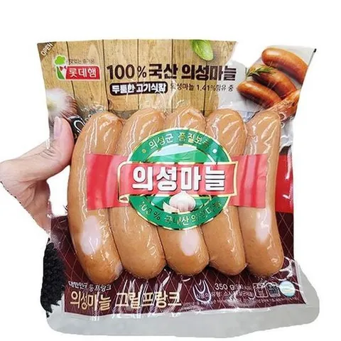롯데 의성마늘 프랑크 350G x 2개 83466