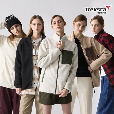 트렉스타 25FW 최신상 여성 플리스재킷+후드티셔츠 총 2종 세트