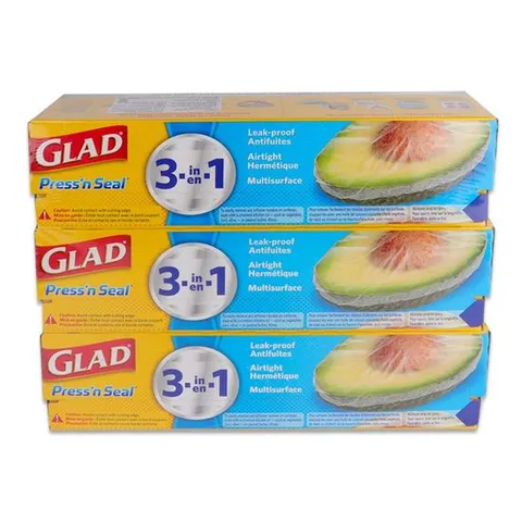 글래드 프레스앤씰 매직랩 30cm 3개세트 랩 매직랩 재사용랩 식품보관 뚜껑없을때 글래드 일회용품 주방용랩 가정용랩 식품포장 종이처럼쉽게뜯는랩