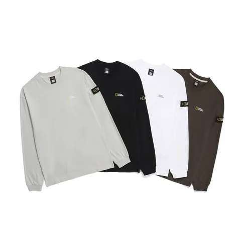 내셔널지오그래픽 N253UTS901 세미오버핏 롱 슬리브 티셔츠 4종택 1