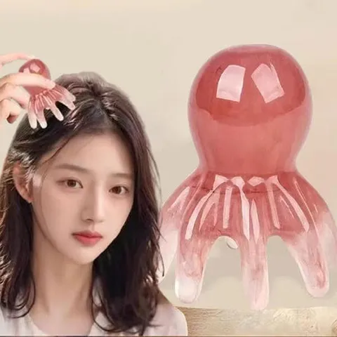 아트박스/다데 문어 마사지 빗 두피 목 어깨 괄사 마사지기 DD-1