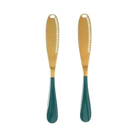 버터나이프 (2p 골드그린) DK21 스텐버터나이프 스테인리스버터나이프 스텐버터칼