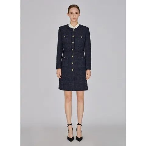 [ 롯데백화점 ][쉬즈미스]브레이드 라인 트위드 원피스 (SWWOPO31030)