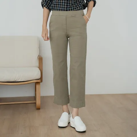 엄마옷 마담4060 레디심플면팬츠 데일리 중년여성바지 -ZPN2509029-