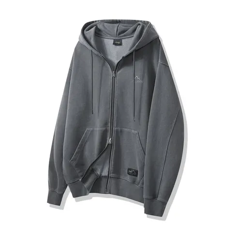 [ 롯데백화점 ][지프][남녀공용] 피그먼트 워싱 오버핏 후드집업 P5612