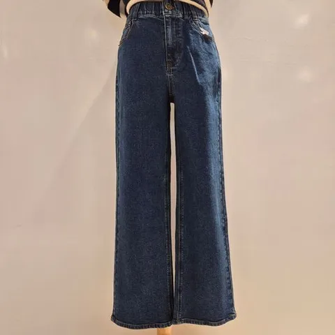 [ 롯데백화점 ][꾸즈]일자 허리밴딩 청바지(CS947M3)