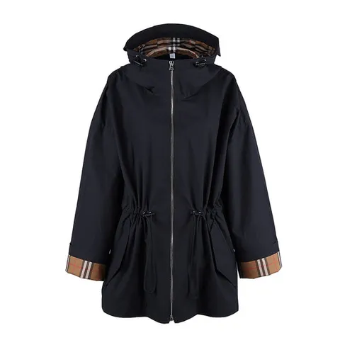 버버리 벌리 BIRLEY 바람막이 후드 집업 자켓 블랙 81072151