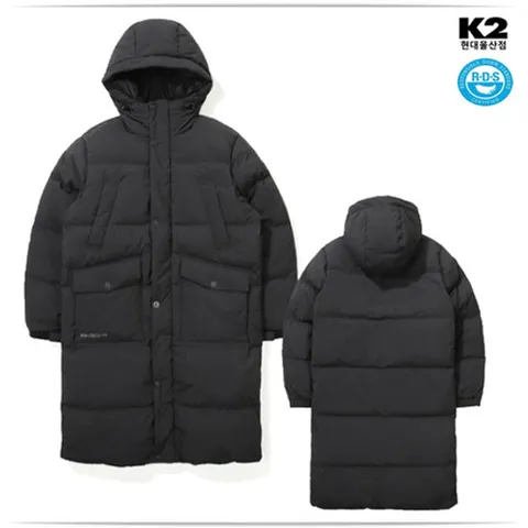 [ 현대백화점 ]K2  행사 남성 겨울용 롱 야상 벤치 다운 KMW24583US