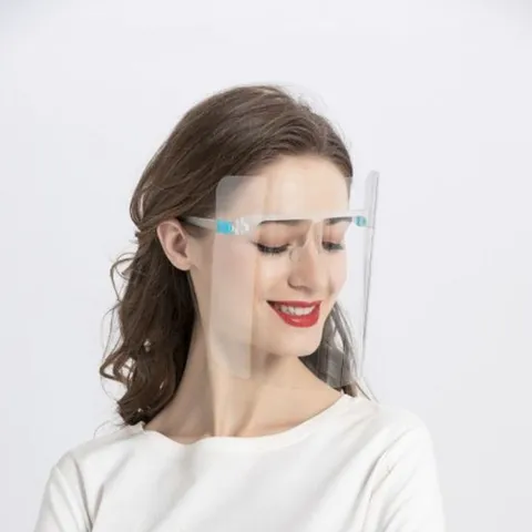 페이스 쉴드 안경형 B형 필름지 100매 페이스쉴드 페이스쉴드안경형 페이스가드 방역안경 보호고글 보안경 안면보호마스크 고글 위생마스크 투명마스크