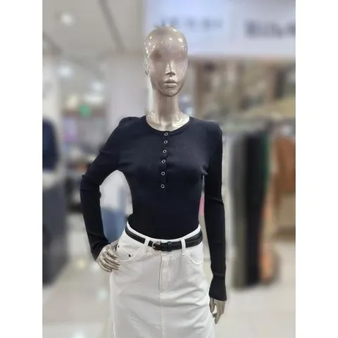 제시뉴욕 세이브존04 골지 라운드넥 니트 티셔츠 DD85KO6570KO