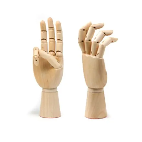 구체관절 인형손 소17.5cm한쪽 원목 손모형 관절손 구체관절 구체관절손 모형손 관절손 관절인형손