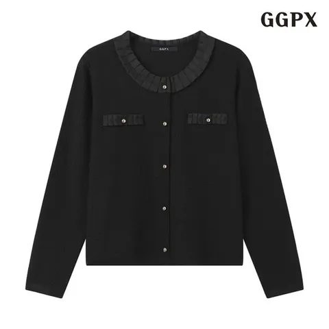 [GGPX] 프릴 페이크 포켓 니트 (GPCKT009D)