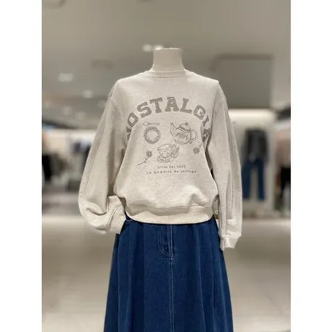 [ 현대백화점 ][올리브데올리브] OE5AE870 레터링 스  맨투맨 티셔츠