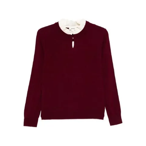 25 FW 산드로 러플 칼라 스웨터 SFPPU02747 TP442154429