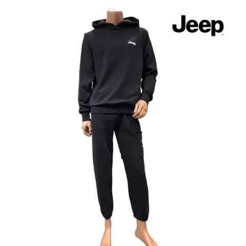 [ 롯데백화점 ][지프][남녀공용] 기본핏 후드 티셔츠&트레이닝팬츠 셋업 Q3001902