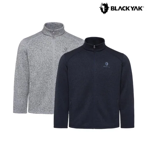 블랙야크 남성 사카리바 플리스자켓 빅사이즈 니트 후리스 집업 빅사이즈 1BYJKWU001