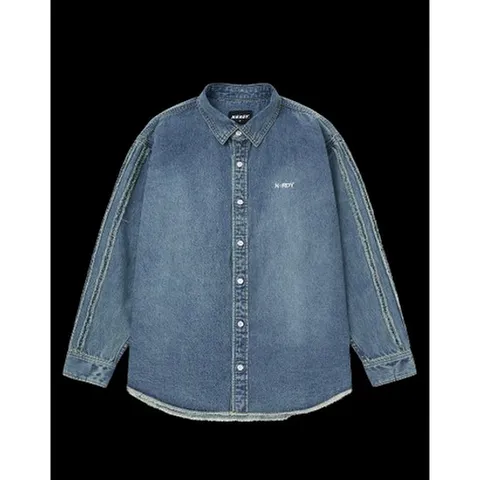 [ 현대백화점 ][널디] 유니 NY 데님 셔츠 PNES24SR02 UNI NY DENIM SHIRT