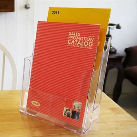 카탈로그 꽂이 A4(2단) 상품 전시 홍보물 안내 거치대 안내꽂이 홍보물꽂이 인쇄물꽂이 메뉴꽂이 판촉물광고 전시회 상품홍보