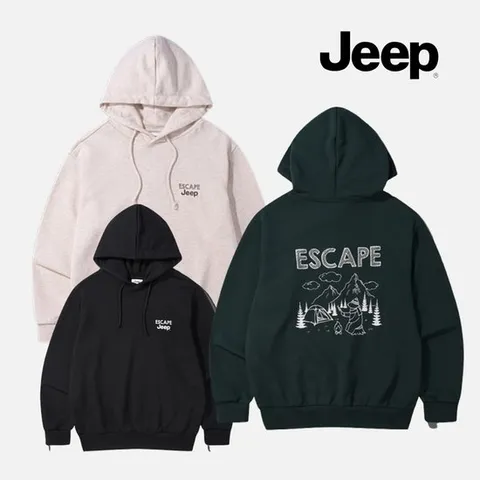 [ 롯데백화점 ][남녀공용] 지프 Jeep 간절기 후드티셔츠 Q0098