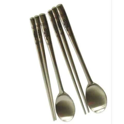 수저 젓가락 2개세트 숟가락 스푼 저분 커트러리 숟가락젓가락세트 코렐수저세트