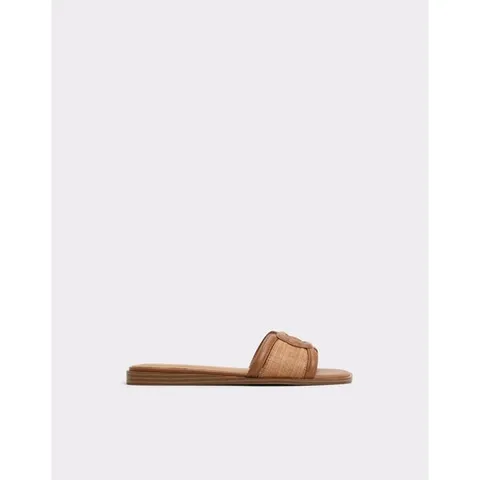 [ AK백화점 ][알도] 알도 리아딘 플랫 샌들 - 다크 브라운 ADC1D107FZ201