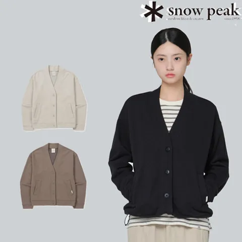 [ 현대백화점 ]스노우피크 택가 119000 S24FWFFJ63 여성 브이넥 가디건