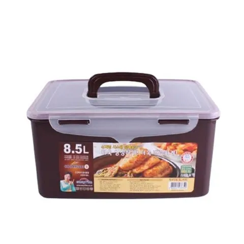 쿨맥시2 직사각밀폐용기 8.5L(갈색) 김치냉장고용기 김치보관용기 김장용기 냉장고보관용기 플라스틱용기