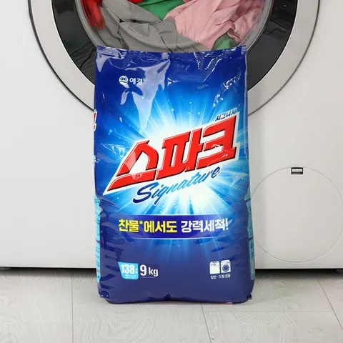 스파크 일반드럼 겸용 가루세제 리필 9kg x 1개