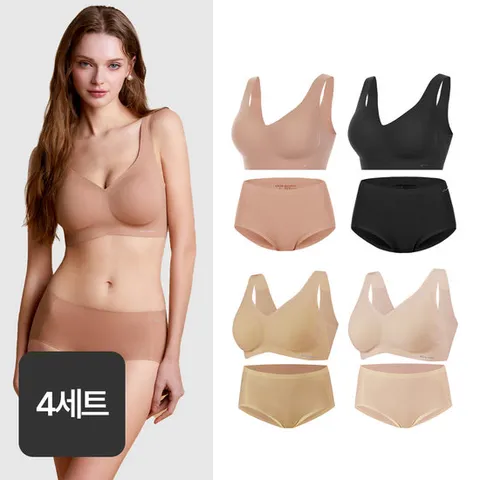 앤왁스 꿈의브라 어텀 패키지 8종(브라4종+팬티4종)