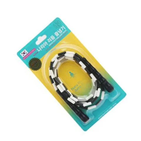 리듬 줄넘기 검정 색동 음악 구슬줄넘기 길이조절 유산소 전신운동 체육