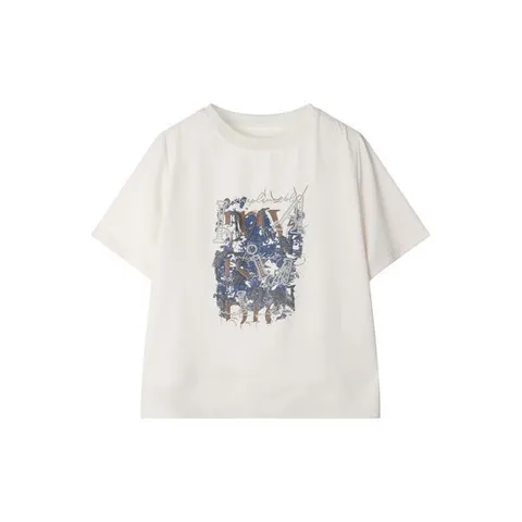 [요하넥스]넥 디테일 티셔츠