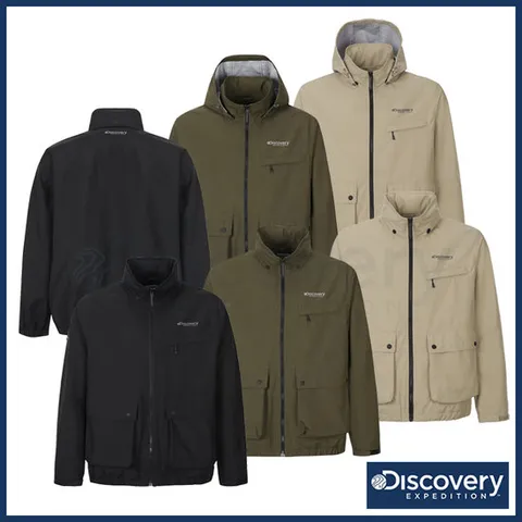 [ 롯데백화점 ]디스커버리 25FW 가을 신상 남성 베르텍스 세미오버핏 하이넥 블루종 사파리 워크자켓/바람막이/고투습/방풍/발수/캐주얼 DXMIA DMWJ27054