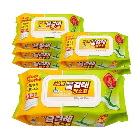 실속형 물걸레 청소포(30매입)(중형) x1개 국산