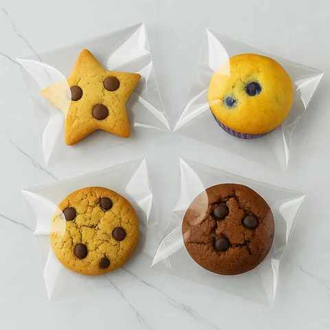 해피락 OPP봉투 접착 투명봉투 포장비닐 폴리백 빵포장 10.5x15+4cm 200장