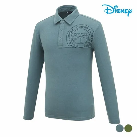 [디즈니골프]남성 캐릭터 아트웍 긴팔 카라 티셔츠 DP3MTS001